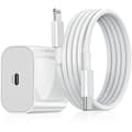 iPhone 20W USB-C Hurtiglader Strømadapter med 1m Kabel, 1-Pakning iPhone 1-pack iPhone