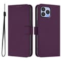 Wiko T60 / Cubot P80 Solid Color PU-deksel - Beskyttende flip-deksel Violet