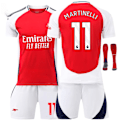 Miniatyrbillede 1 af 2: 2425 Arsenal Hjemmekamp Nr. 7 Saka, Nr. 8 Odegaard, Nr. 11 Martinelli og andre voksne og børns trøjesæt No.11MARTINELLI 22
