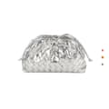 PU Vævet Cloud Taske Mini Læder Clutch Taske, Sort Skuldertaske Håndtaske til Kvinder Black
