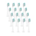 16-paknings erstatningshoder for Philips Sonicare Series 3, 6, 9 Hvit white