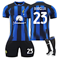 Pikkukuva 1 / 2: 23-24 Inter Milan kotipelipaita nro 90 Lukaku, 10 Lautaro nro 14 Pulisic jalkapalloasu NO.23 BARELLA 20