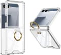 Deksler til Samsung Galaxy Z Flip 7, med hengselbeskyttelse og ringholder (gjennomsiktig)