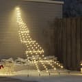 LED-julgran med markspett Varmvit 306 cm Metall
