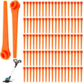 100-pack plastklippblad för Gardena 9823 9825 9820 9821 trimmerblad 70 mm