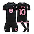 Miniatyrbillede 1 af 2: 2425 Miami Hjemmetrøje Pink Nr. 10 Messi Voksen & Børnetrøje Sæt No. 10 Messi 28