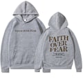 Miniatyrbillede 1 af 2: 2024 ny efterårs- og vinterhættetrøje med langærmer - dobbeltsidet bogstavprint, et must-have til mode! Grey 2XL