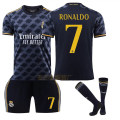 Pikkukuva 1 / 2: 23-24 Real Madrid vieraspaita kuninkaallinen sininen paita nro 10 Modric 7 Pooh C Ronaldo 5 Bellingham jalkapalloasu NO.7 RONALDO 18