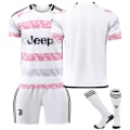 Miniatyrbillede 1 af 2: 23-24 Juventus Udebanetrøje Nr. 9 Hovic 7 Chiesa 22 Di Maria 10 Pogba Fodbolddragt no number 28