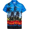 Herr Casual Hawaiian Masquerade Skjorta, Sommarstrandfest, SS S