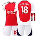 Pikkukuva 1 / 2: 2425 Arsenalin kotiottelupaita nro 7 Saka, nro 8 Odegaard, nro 11 Martinelli ja muut aikuisten ja lasten pelipaita setit No.18 TOMIYASU M