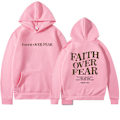 Miniatyrbillede 1 af 2: 2024 ny efterårs- og vinterhættetrøje med langærmer - dobbeltsidet bogstavprint, et must-have til mode! Pink XL