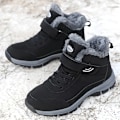 Miniatyrbillede 4 af 6: Vinterstøvler til mænd og kvinder, vinter-sne støvler, plysforet, anti-slip og varme, tykke og plyssede varme vandrestøvler Black 44