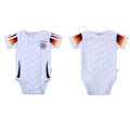 Pikkukuva 1 / 2: 2425 Saksan Koti Jalkapallopaita Vauvan Ryömintävaatteet Miesten ja Naisten Puku White Size 9 (6-12 months)