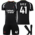 Miniatyrbilde 1 av 2: 2425 Arsenal bortetrøye nr. 7 Saka, nr. 8 Odegaard, nr. 11 Martinelli og andre voksen- og barnedrakter No.41 RICE 24
