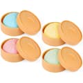 Färgglada Dumpling Stressbollar 4-pack, Mjuk Deg Kläm Fidgetleksak, Ångestlindrande Sensorisk Handleksak
