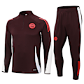 Miniatyrbillede 1 af 2: 2425 Ny Spanien Portugal Brasilien Voksen Langærmet Fodbold Træning Uniform Sæt Bayern/Deep Purple M