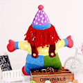 Miniatyrbild 3 av 5: Clowndocka tidig utbildning Leksaksdocka Litet hänge Krama docka Handdocka Lärohjälpmedel Baby Lugnande plyschdocka