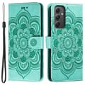 Samsung Galaxy A56 5G Fodral - PU Läder Mandala Präglat Plånboksfodral Multicolor Green