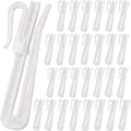 Justerbara Gardinkrokar - Passar Olika Gardiner - 50-pack - Plast