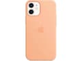Silikon iPhone 12 Mini-deksel med MagSafe - Beskyttende støtsikkert deksel Begonia Pink