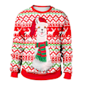 Miniatyrbild 1 av 5: Personlig färgglad lös jultröja Mjuk andas bekväm tröja för kvinnor män unisex XL