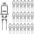 G4 Halogenlampor 10W 12V Varmvit, 20-pack Mini Kapselbelysning