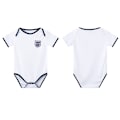 Miniatyrbillede 1 af 2: 2425 England Hjemmefodboldtrøjer Baby Krybetøj Mænds og Kvinders Dragter White Size 9 (6-12 months)