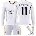 Pikkukuva 1 / 2: 2324 Real Madrid pitkähihainen jalkapallopaita nro 7 Vinicius 5 Bellingham 10 Modric ja muut jalkapallopaita setit No.11 RODRYGO 2XL