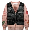 Miniatyrbild 1 av 5: Jul 3D Digitaltryck Rolig Mönster Par Rundhalsad Tröja 5xl Oversized Herr / Dam Med Samma Modetrend style 1 4XL