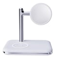 Miniatyrbild 2 av 9: 2-in-1 Trådlös Laddare För Samsung Galaxy Buds/Klocka V8S - Vit