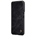 Miniatyrbild 4 av 7: Nillkin Galaxy S22 Plus Plånboksfodral Qin Läder Pro Holster Flip - Svart Svart