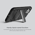 Pikkukuva 5 / 11: VRS DESIGN Damda QuickStand -kotelo iPhone 12 Minille - Musta