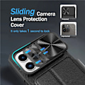 Miniatyrbild 5 av 10: iPhone 14 Pro Max Plånboksfodral PU Läder Shockproof  - Svart Svart