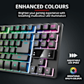 Miniatyrbild 7 av 8: TRUST GXT 833 Thado TKL RGB Gaming Keyboard Nordisk