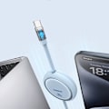 Miniatyrbild 1 av 11: Baseus Retractable Free2Draw Mini USB-C - USB-C 100W 1m - Blå