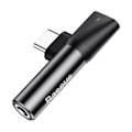 Miniatyrbild 3 av 5: Baseus Converter L41 Adapter USB-C - USB-C 3,5 mm Svart Svart