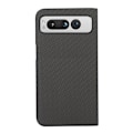 Miniatyrbild 2 av 3: Google Pixel Fold Mobilskal Carbon Fiber PU-Läder - Svart Svart