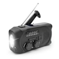 Miniatyrbild 1 av 5: Vevradio Solceller, Ficklampa, Powerbank 2000mAh Svart