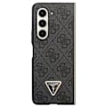 Miniatyrbild 2 av 7: Guess Galaxy Z Fold 5 Mobilskal Läder 4G Diamond Triangle - Brun
