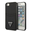 Miniatyrbild 1 av 7: Guess iPhone 7/8/SE (2020/2022) Mobilskal Saffiano Triangle Svart