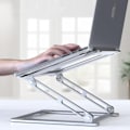 Miniatyrbild 3 av 7: Tech-Protect Prodesk Universal Stativ för bärbar dator - Silver Silver
