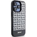 Miniatyrbild 4 av 8: DKNY iPhone 15 Pro Mobilskal Magsafe Läder Printed Pattern Svart