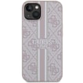 Miniatyrbild 3 av 8: Guess iPhone 14 Mobilskal MagSafe Printed Stripes - Rosa