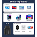 Miniatyrbild 4 av 11: Choetech USB-C USB-C Väggladdare PD 35W GaN - Svart Svart