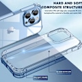 Miniatyrbild 3 av 3: iPaky iPhone 14 Pro Max Mobilskal Drop-Proof - Tansparent