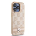 Miniatyrbild 4 av 8: DKNY iPhone 14 Pro Max Mobilskal Läder Checkered Mono Pattern