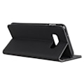 Miniatyrbillede 1 af 9: Litchi Skin Wallet Cover til Samsung Galaxy S10 Plus - Sort Black