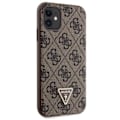 Miniatyrbild 4 av 9: Guess iPhone 11/XR Mobilskal Crossbody Metall Logo - Brun