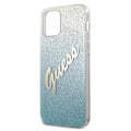 Miniatyrbild 7 av 9: Guess Skal iPhone 12 & 12 Pro Glitter Gradient Script - Blå Blå